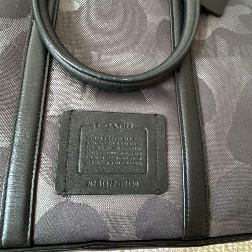 Coach Metropolitan Slim Briefcase With Camo Print - Picture 5 of 16